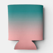 Blauwgroen en roze blikjeskoeler (Achterkant)