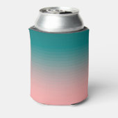 Blauwgroen en roze blikjeskoeler (Blikje Achterkant)