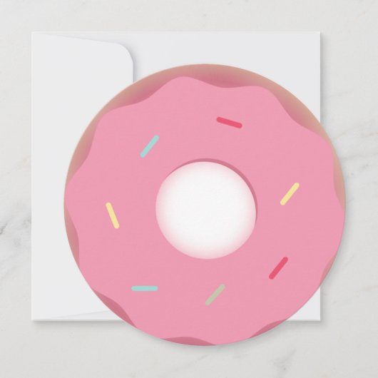 Blauwgroen en roze Donut Sprinkle Mix Round Kaart (Voorkant)