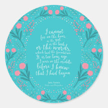 Blauwgroen en Roze Floral Jane Austen Pride en Pre