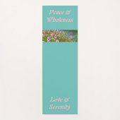 blauwgroen en roze, kan jouw tekst en afbeelding yogamat (Voorkant)