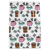 Blauwgroen en roze koffiekreeften medium cadeauzakje (Achterkant)