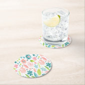 Blauwgroen en roze Onderzetter (Insitu)