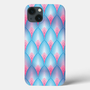 Blauwgroen en roze petaalpatroon Case-Mate iPhone case