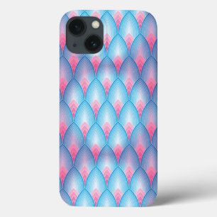 Blauwgroen en roze petaalpatroon Case-Mate iPhone case
