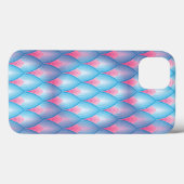 Blauwgroen en roze petaalpatroon Case-Mate iPhone case (Achterkant (horizontaal))