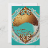 Blauwgroen en roze scrapbook Style Moederdag Kaart (Achterkant)