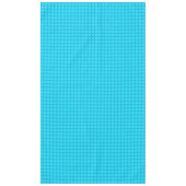 Blauwgroen en Turquoise Blue Lattice Pattern Tafelkleed (Voorkant)