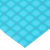 Blauwgroen en Turquoise Blue Lattice Pattern Tafelkleed (Gekanteld)