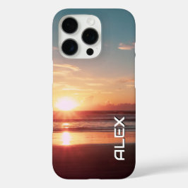 Blauwgroen en verbrande Oranje zonsopgang boven de iPhone 16 Pro Hoesje