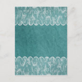 Blauwgroen en wit briefkaart (Voorkant)