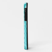 Blauwgroen en wit Case-Mate iPhone case (Achterkant/links)