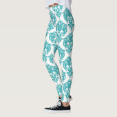 Blauwgroen en wit chassis met moderne, elegante vo leggings (Links)