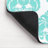 Blauwgroen en wit chassis met moderne, elegante vo muismat (Hoek)