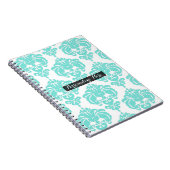 Blauwgroen en wit chassis met moderne, elegante vo notitieboek (Rechterzijde)