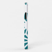 Blauwgroen en wit geometrisch patroon Case-Mate iPhone case (Achterkant/rechts)