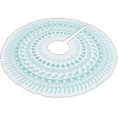 Blauwgroen en wit kerstpatroon kerstboom rok (Gekanteld)