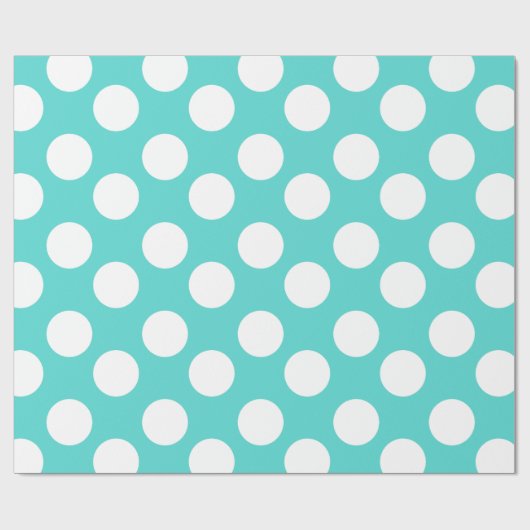 Blauwgroen en wit papier met puntencadeau (Vlak)