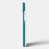 Blauwgroen en wit snoep strepen Hoesje-Mate iPhone Case-Mate iPhone Case (Achterkant / Links)