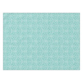 Blauwgroen en wit tafelkleed (Voorkant (Horizontaal))