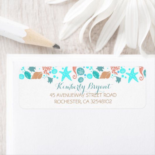 Blauwgroen en witbruiloft met  turquoise etiket (Insitu)