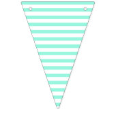 Blauwgroen en witgestreept inktvlaggen vlaggetjes (Derde vlag)