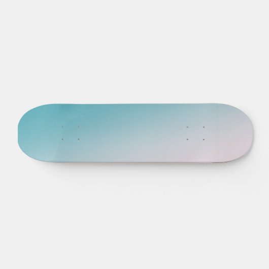 Blauwgroen en witte gradiënt persoonlijk skateboard (Horizontaal)