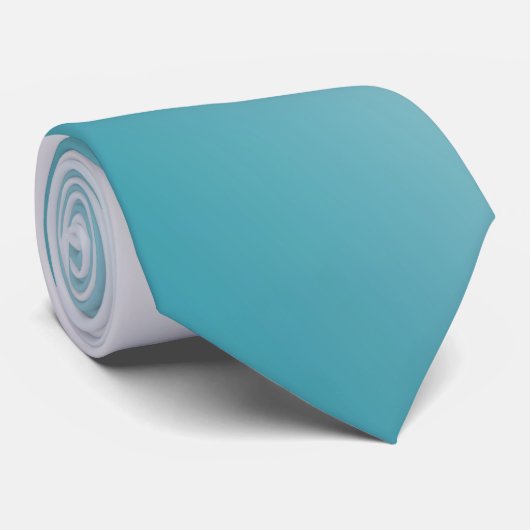 Blauwgroen en witte gradiënt stropdas (Opgerold)