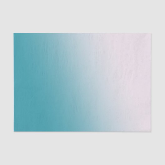 Blauwgroen en witte gradiënt tissuepapier (Voorkant)