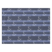 Blauwgroen en witte kerst tafelkleed (Voorkant (Horizontaal))