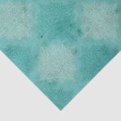 Blauwgroen en witte loskoppeling tissuepapier (Detail)