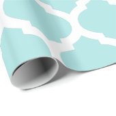 Blauwgroen en witte marineslot van Marokkaanse tre Cadeaupapier (Rol Hoek)