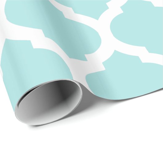 Blauwgroen en witte marineslot van Marokkaanse tre Cadeaupapier (Rol Hoek)