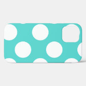 Blauwgroen en Witte Peutertas van Polka Case-Mate iPhone Case (Achterkant (horizontaal))