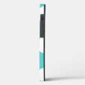 Blauwgroen en Witte Peutertas van Polka Case-Mate iPhone Case (Achterkant / Links)