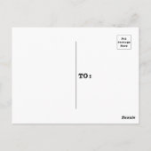 Blauwgroen en witte sinaasappelboom Winter Briefkaart (Achterkant)