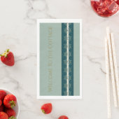 Blauwgroen en zacht groen servet (Insitu)