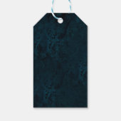 Blauwgroen en zilver Glitter Agate Marble Sweet 16 Cadeaulabel (Achterkant)