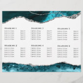 blauwgroen en zilveragaatbrochure (Achterkant)