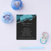 blauwgroen en zilveragaatflens flyer (Enkel)