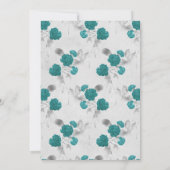 Blauwgroen en zilveren stelletjes kaart (Achterkant)