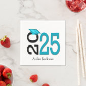 Blauwgroen en zwart 2025 Afstuderen met naam Servet (Insitu)