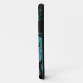 Blauwgroen en zwart Case-Mate iPhone case (Achterkant/links)
