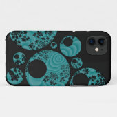 Blauwgroen en zwart Case-Mate iPhone case (Achterkant (horizontaal))