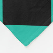 Blauwgroen en zwart Harlequin Diamond Gecontroleer Fleece Deken (Hoek)