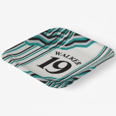 Blauwgroen en zwart, speciaal papier Bord (Gebogen)