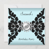 Blauwgroen en zwarte Aanvraag Kaart (Voorkant)