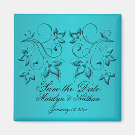 Blauwgroen en zwarte bruiloft voor Magnet