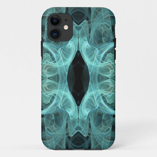 Blauwgroen en zwarte iPhone 5 Hoesje-Mate Barely d Case-Mate iPhone Case (Achterkant)