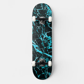 Blauwgroen en zwarte marmer (compleet met vrachtwa persoonlijk skateboard